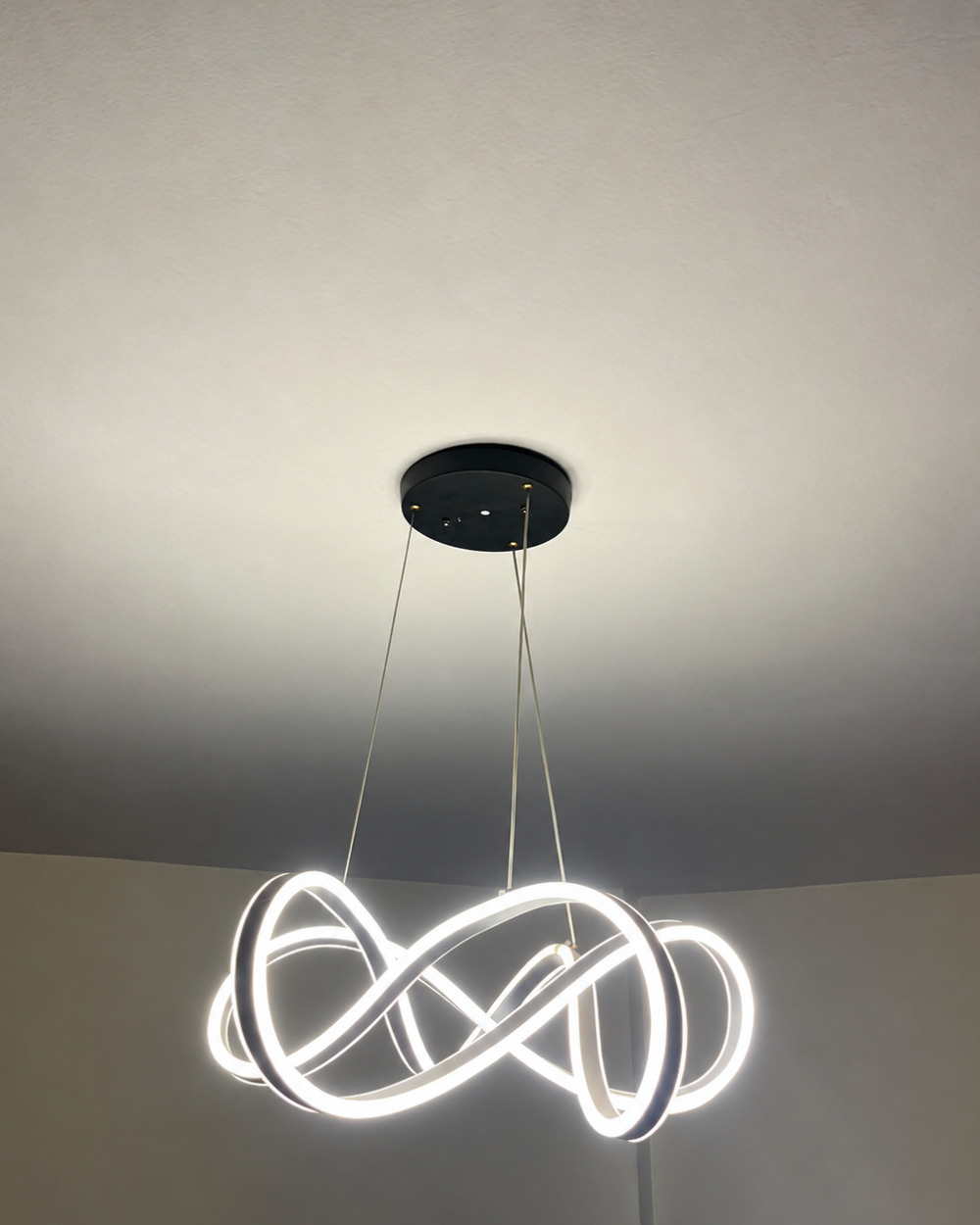 Infinity Loop LED Chandelier (White Light)