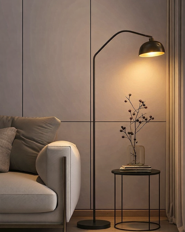 Arc Floor Lamp with Dome Shade