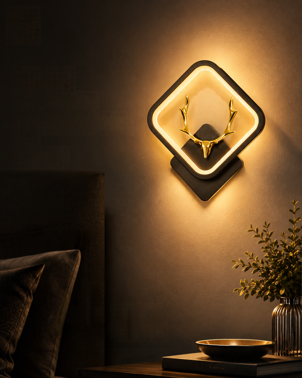 Antler Diamond LED Wall Light